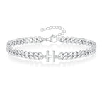 Initial twisted bracelet h