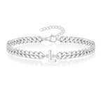 Initial twisted bracelet l