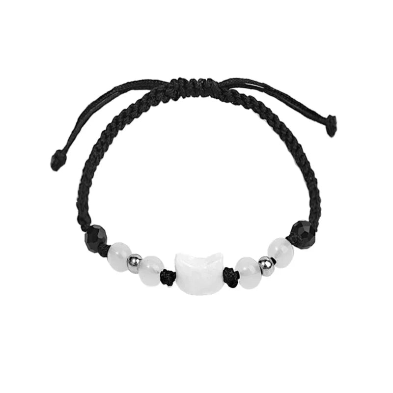 Braided Bracelet Cat Moonstone 1