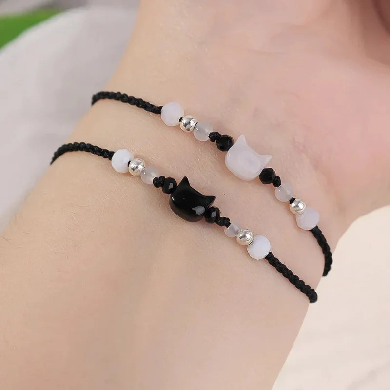 Braided Bracelet Cat Moonstone 2