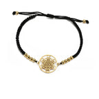 Women's Colorful Bracelet Metatron's Cube Black