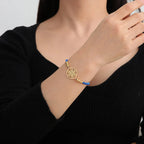 Women's Colorful Bracelet Metatron's Cube Blue
