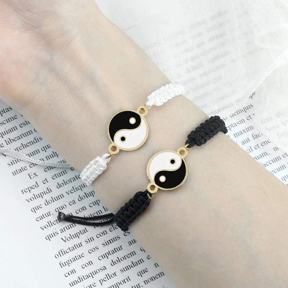 Braided Yin Yang Bracelet 