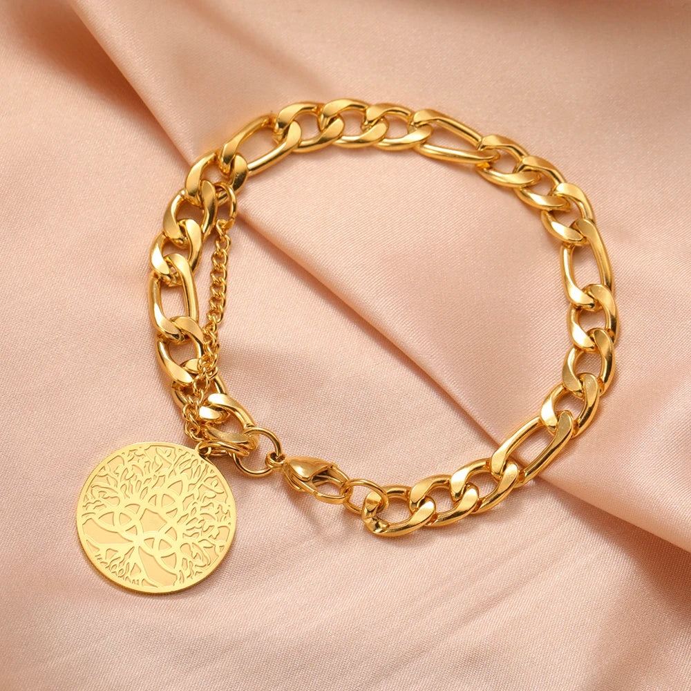 Trinity Knot Triquetra Bracelet in gold