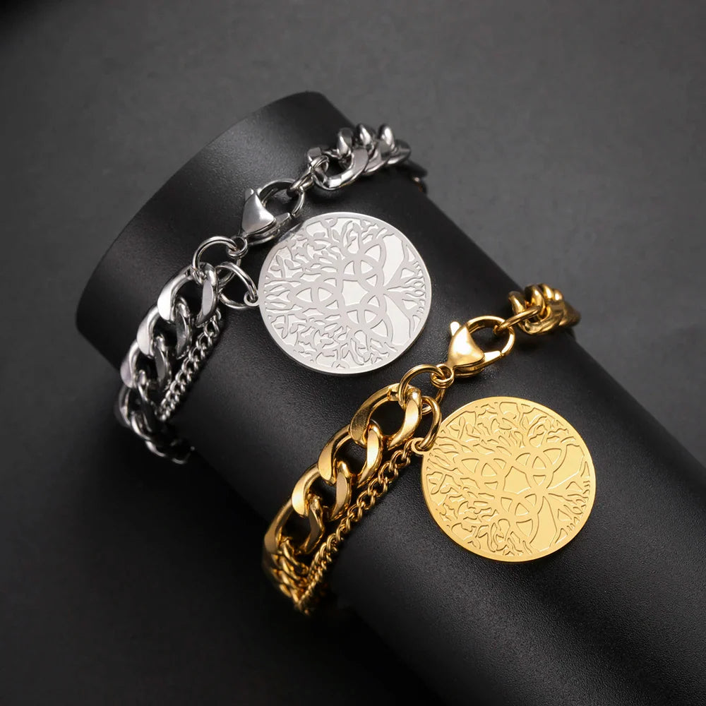 Trinity Knot Triquetra Bracelet in silver