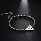 Trinity Knot Irish Triquetra Bracelet Silver