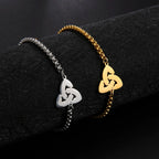 Trinity Knot Irish Triquetra Bracelet Silver