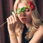 Virgin Mary Christian curb bracelet gold