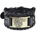 Viking Fenrir Wolf Bracelet in Gold
