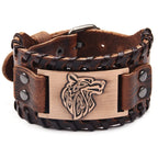 Viking Fenrir Wolf Bracelet in Rose Gold