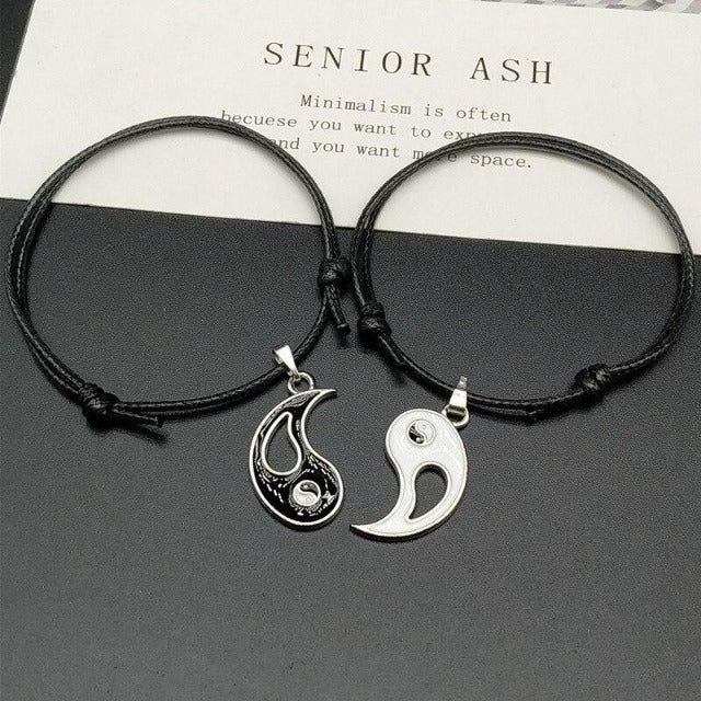 Detachable Couple Yin Yang Bracelet