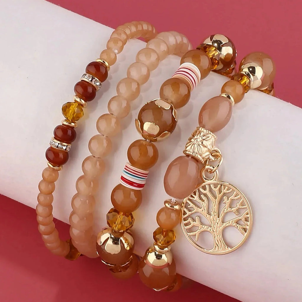 Bracelets with brown Tree of Life