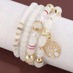 Bracelets with white Tree of Life