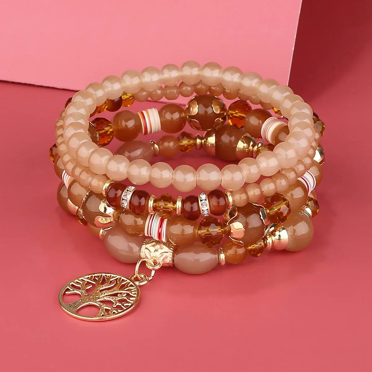 Bracelets with brown Tree of Life