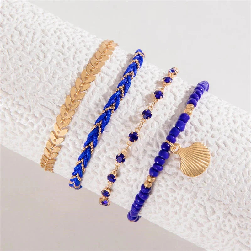 Bohemian-Style Blue Bracelets