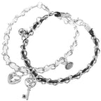 Couple key and lock bracelets