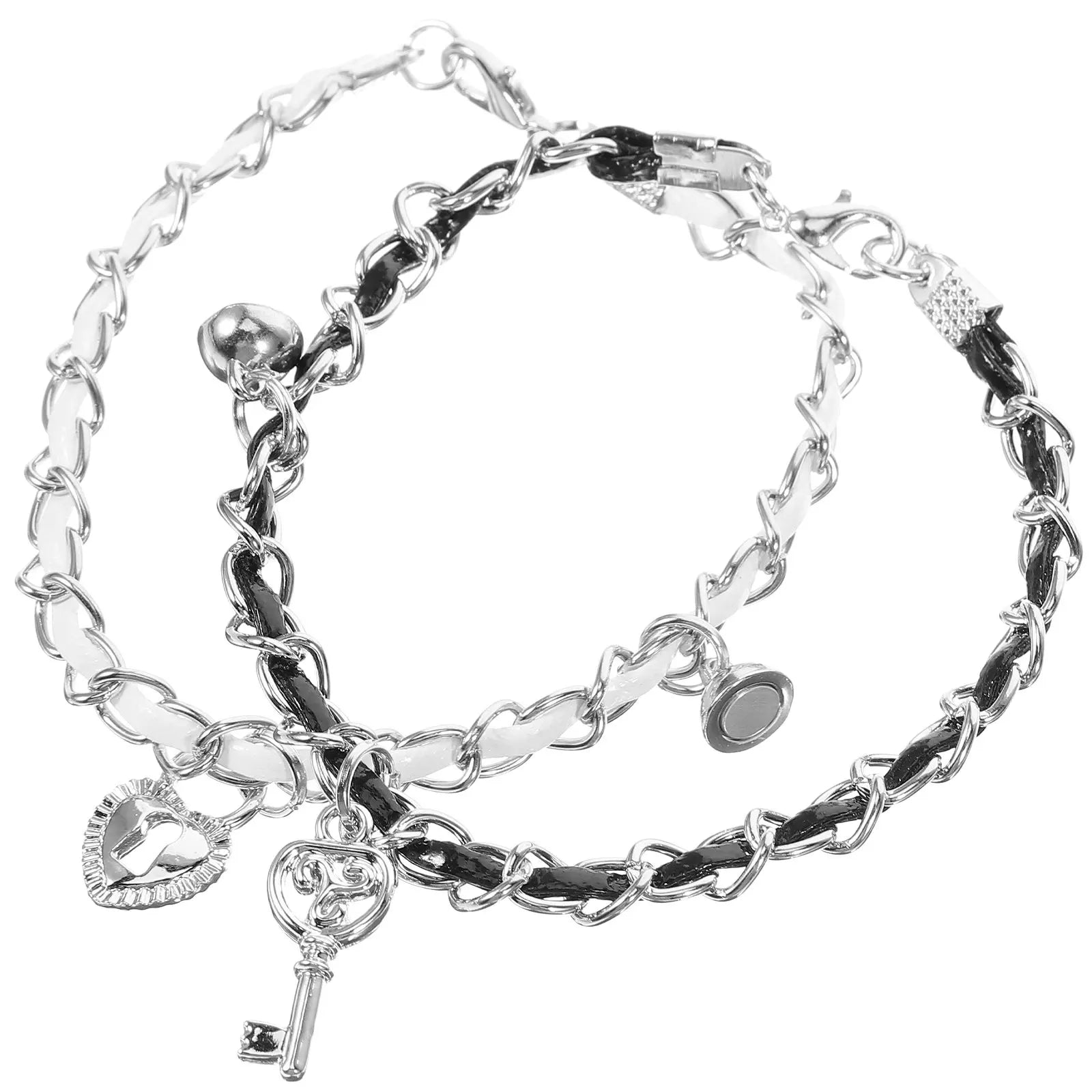 Couple key and lock bracelets
