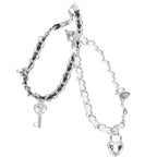 Couple key and lock bracelets