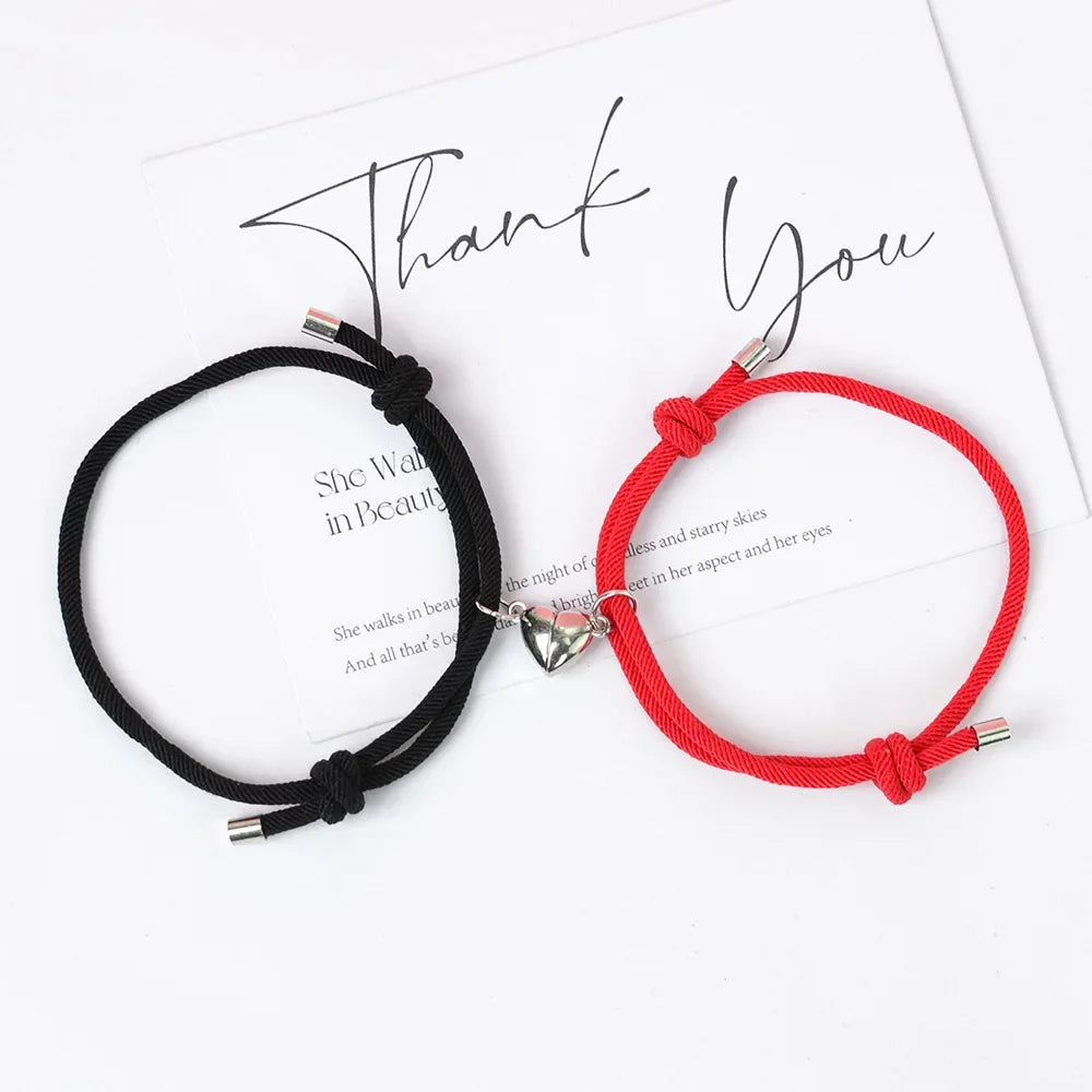 Bracelets for Couples and Friends Magnetic Heart Link Bracelet 4