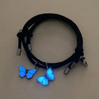 Couples' Bracelets Glow Butterfly ID Bracelets