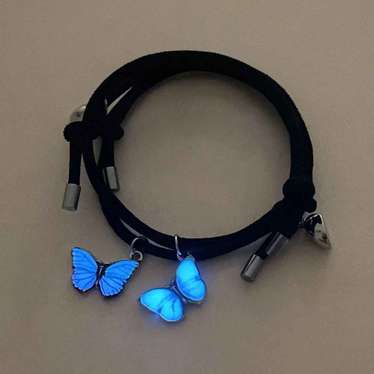 Couples' Bracelets Glow Butterfly ID Bracelets