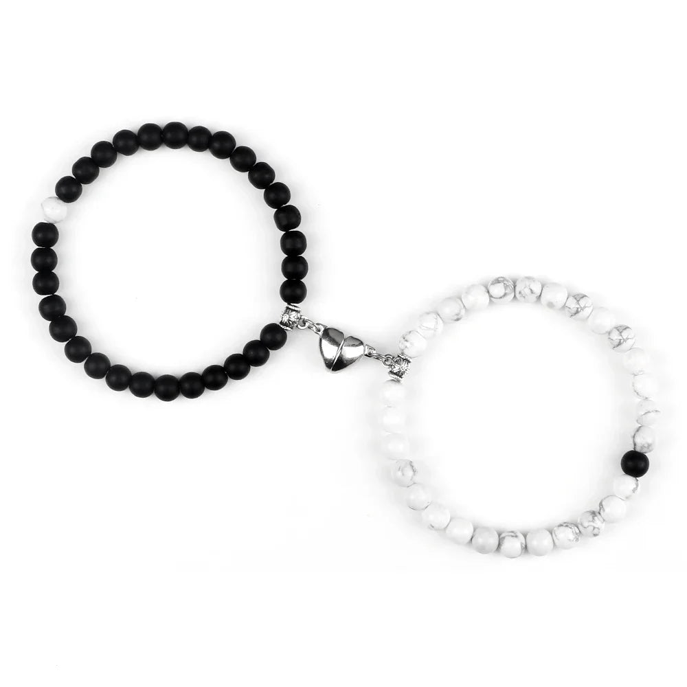 Bracelets for Couples Magnetic Link Beads