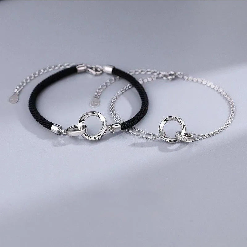 Romantic Couple Bracelets Link Bracelets Rings
