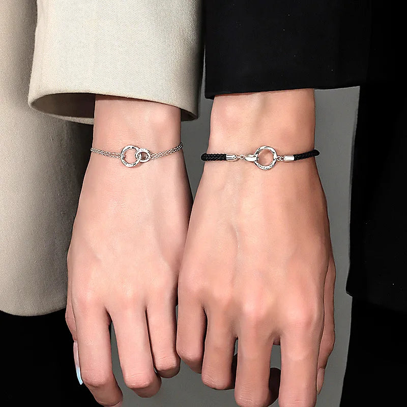Romantic Couple Bracelets Link Bracelets Rings