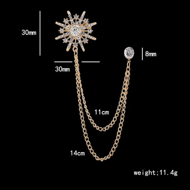 Star Lapel Pin – Elegant Suit Brooch