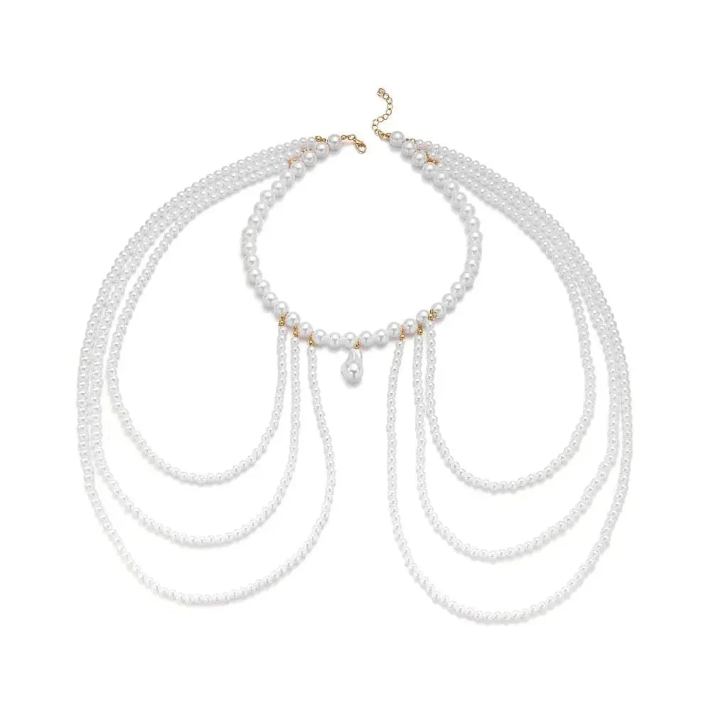 Women's shoulder chain - Clavicle & shoulder jewelry