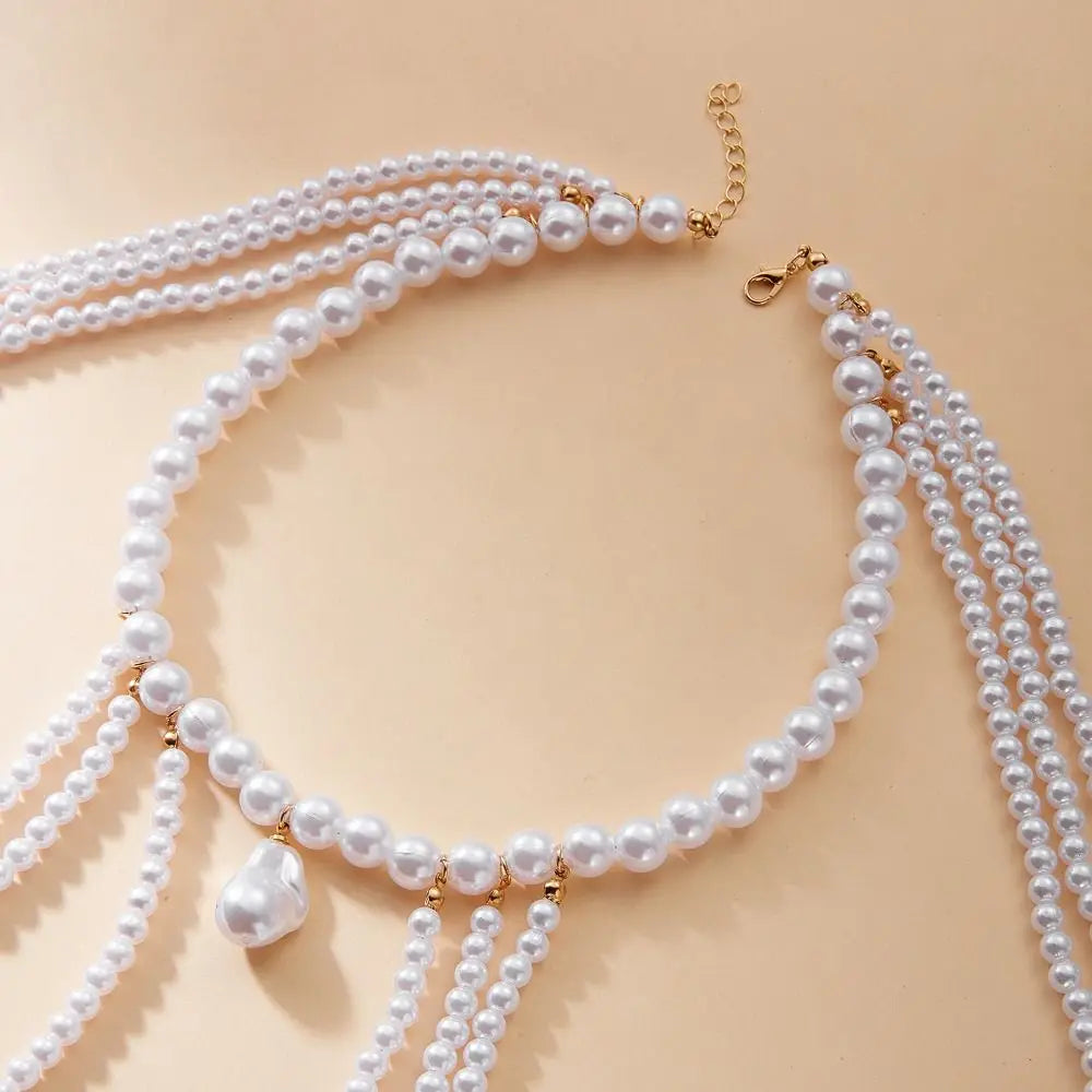 Women's shoulder chain - Clavicle & shoulder jewelry