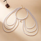 Women's shoulder chain - Clavicle & shoulder jewelry