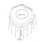 White Thigh Chain - Thigh Jewelry Body Thigh Women Leg