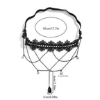 Black Thigh Chain - Body Thigh Jewelry for Women’s Leg
