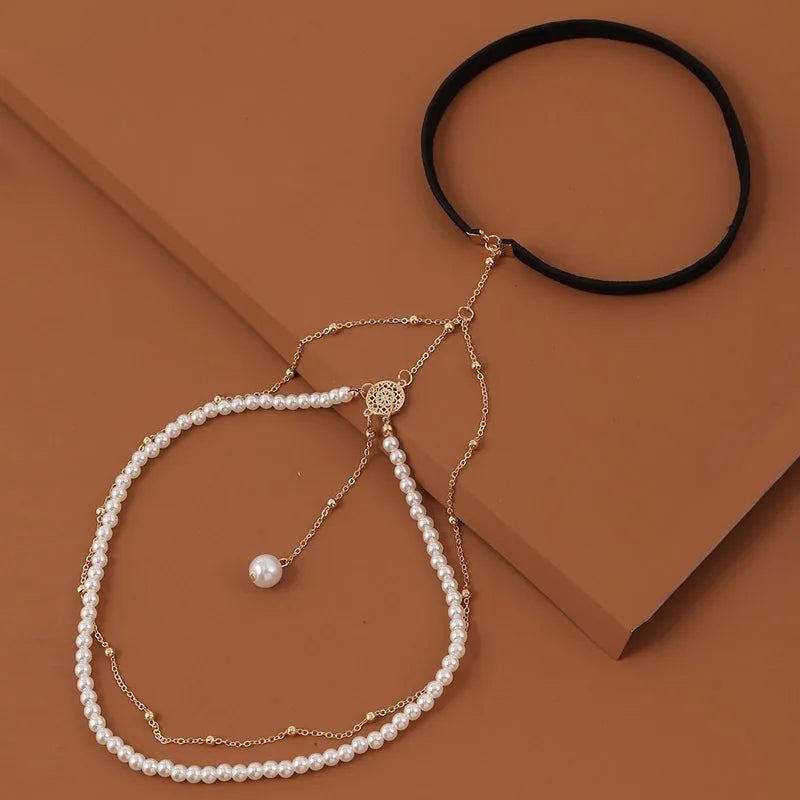 Pearl Thigh Chain - Body Jewelry Thigh Leg Women