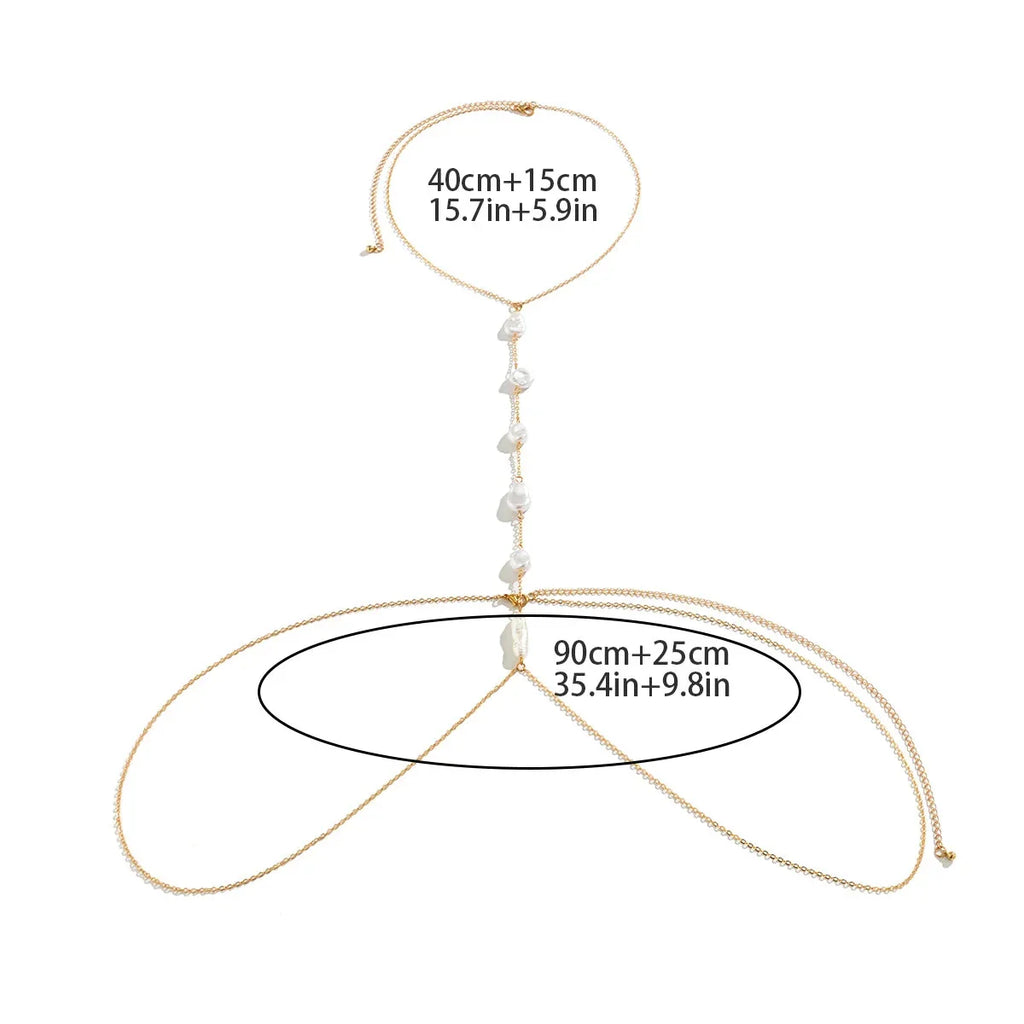 Women's Pearl Neck Chain Necklace