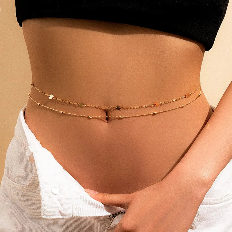 Hip Chain - Women's Waist and Belly Jewelry gold
