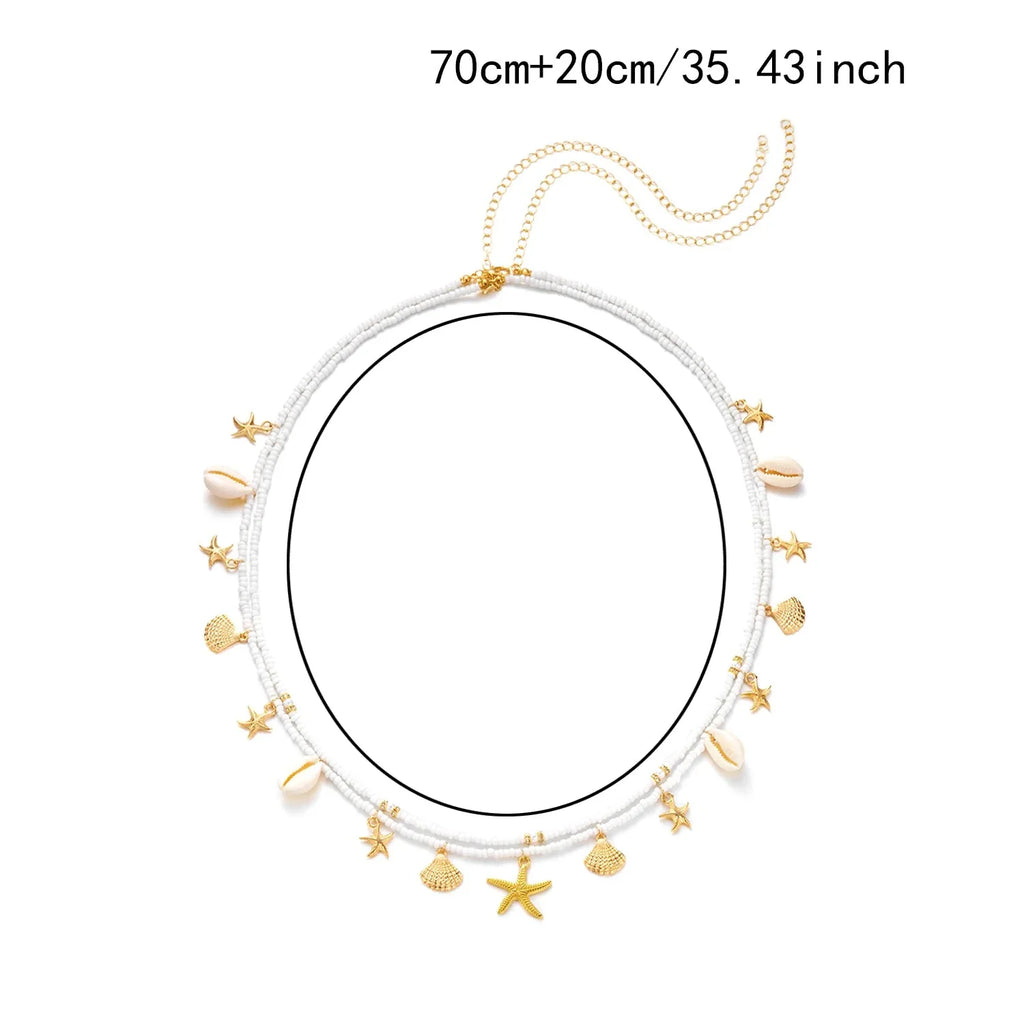 Shell hip chain - waist and belly jewelry for women