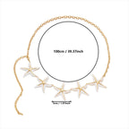 Starfish hip chain - waist and belly jewelry for women