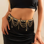 Oriental-style hip chain - waist and belly jewelry for women or