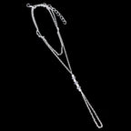 Gold and Silver Anklet for Women silver