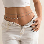 Women's Waist Chain Gold & Silver silver