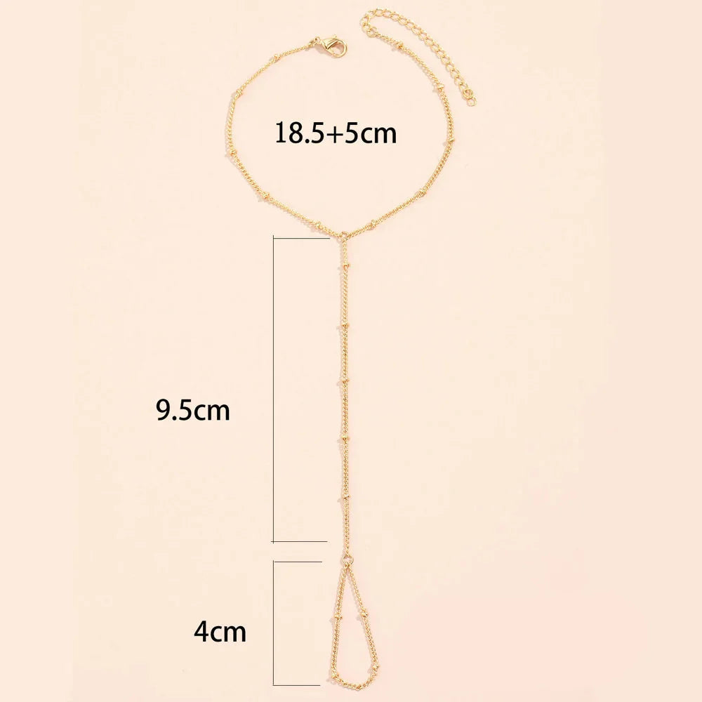 Hand Chain & Finger Hand Bracelet Women’s Jewelry