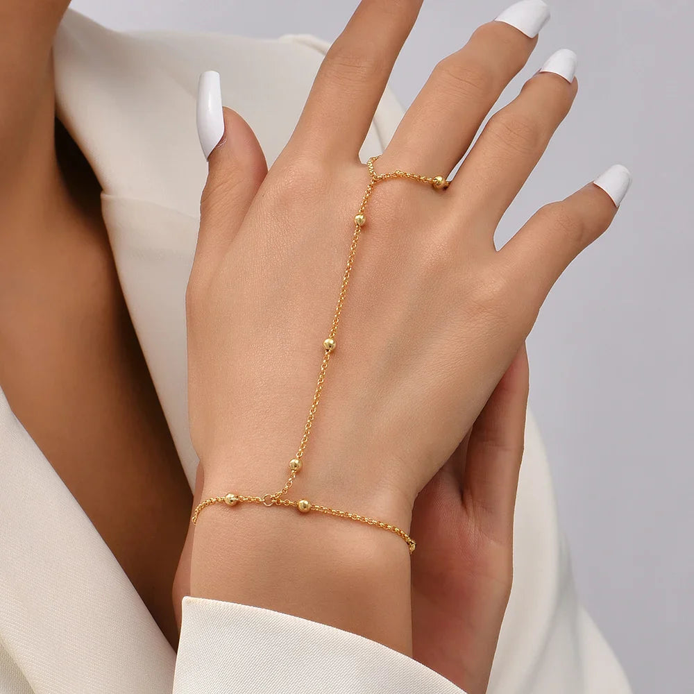 Hand Chain & Finger Hand Bracelet Women’s Jewelry