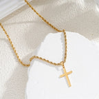 Women's Cross Chain & Pendant Gold