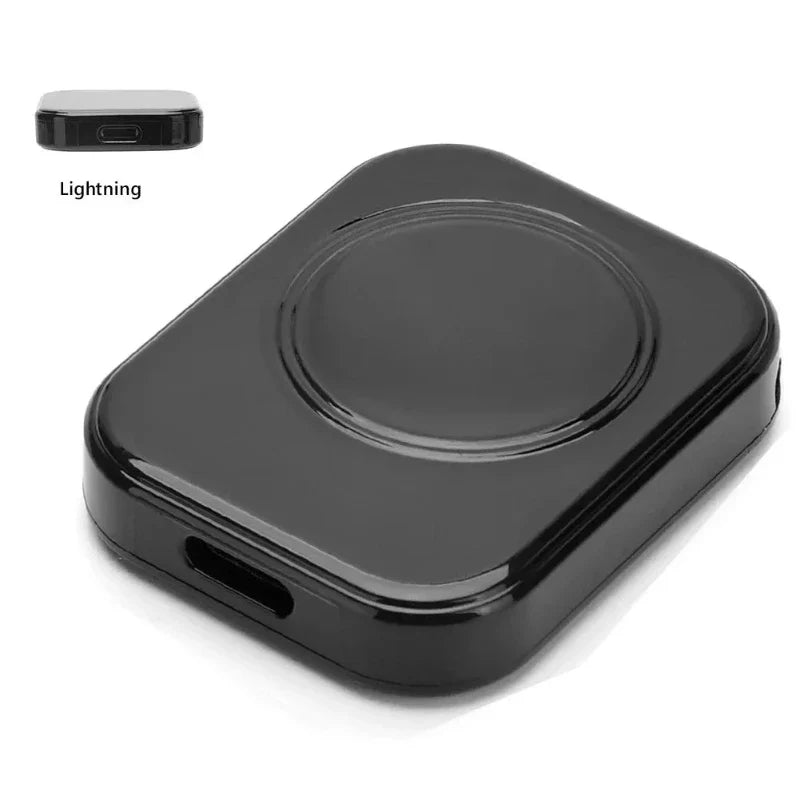 Black Portable Apple Watch Wireless Charger