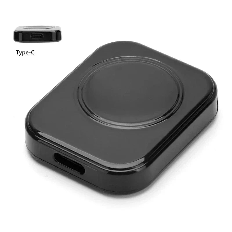 Black Portable Apple Watch Wireless Charger