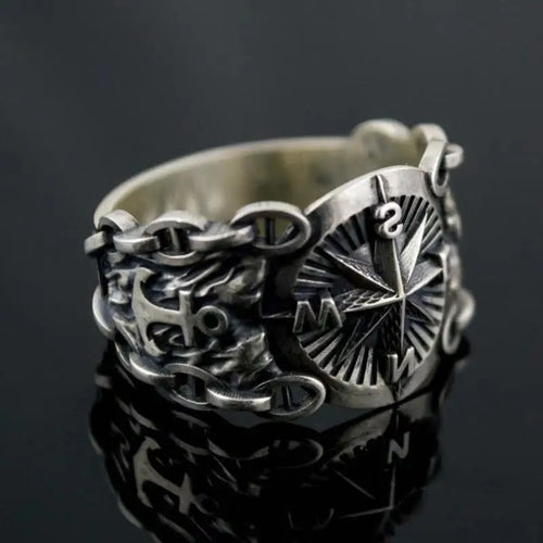 Compass Signet Ring Compass Rose