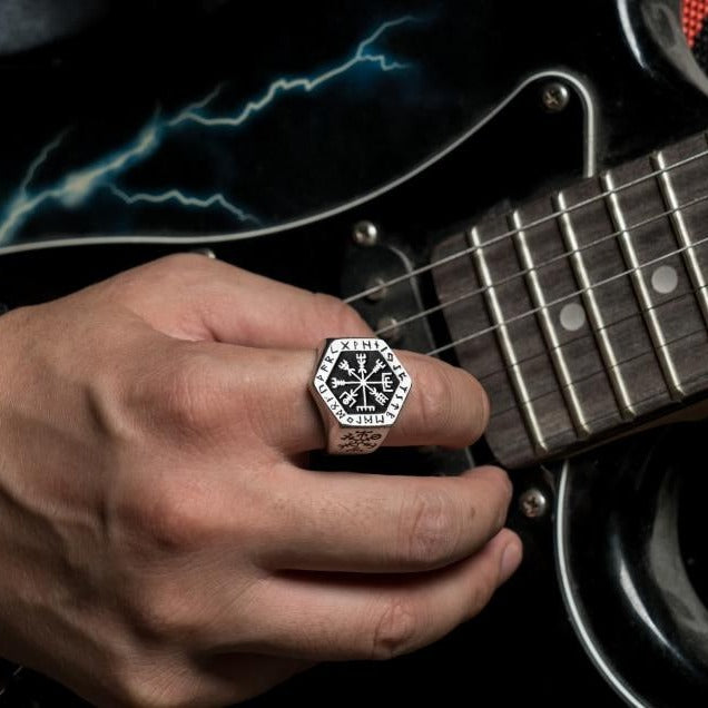 Viking Signet Ring Silver Men's Ring