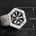 Viking Signet Ring Silver Men's Ring